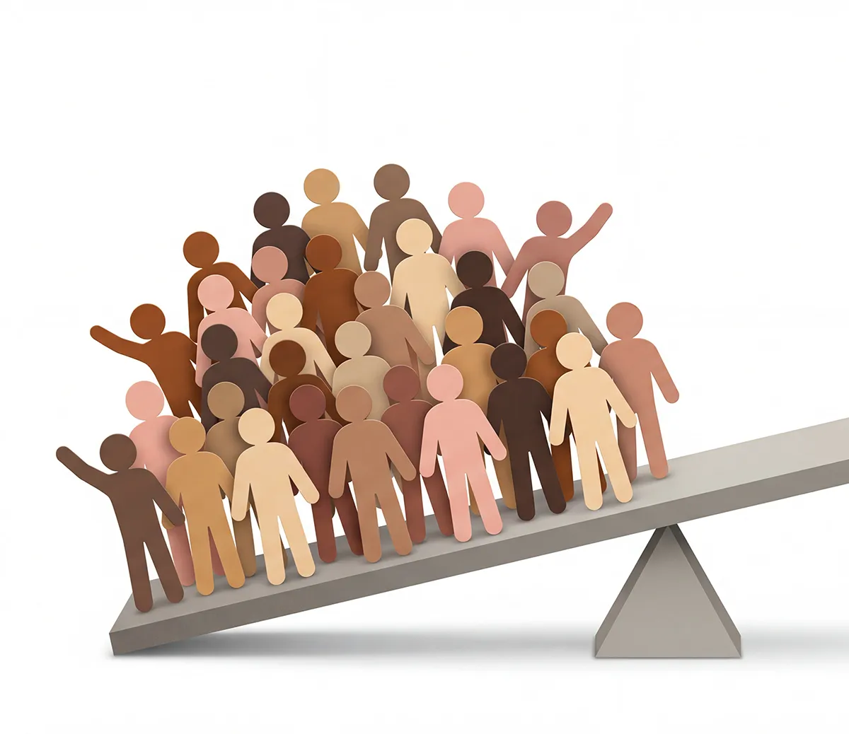 people on scale